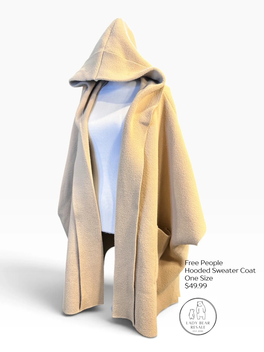 Size One Size - Free People Hooded Sweater Coat